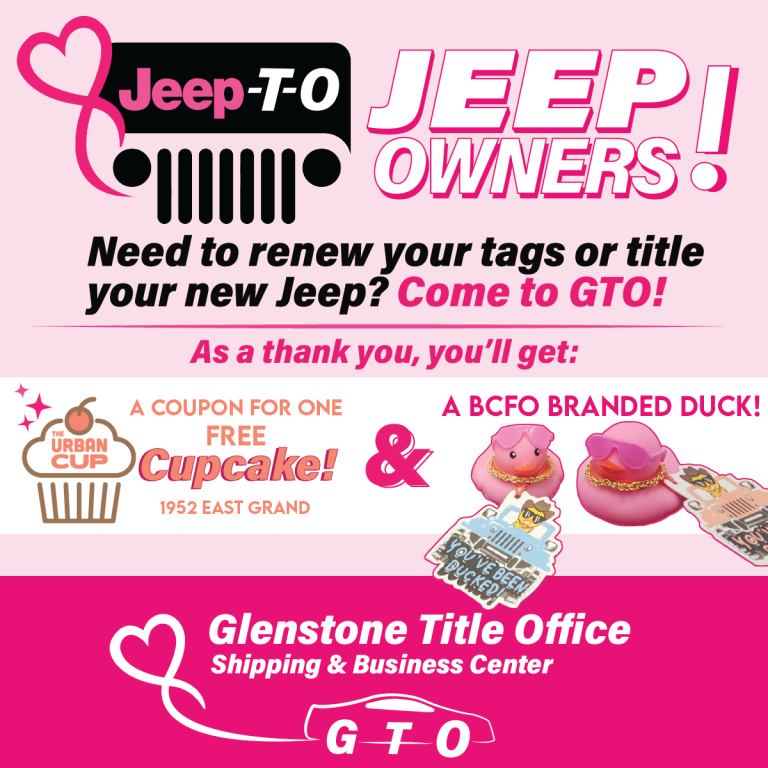 Glenstone Title Office Jeep-T-O Promo