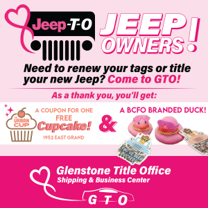 Glenstone Title Office Jeep Promotion